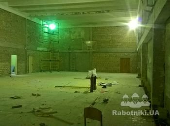 Произведен полный демонтаж плитки на объекте