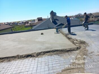Полусухая стяжка, частный дом.