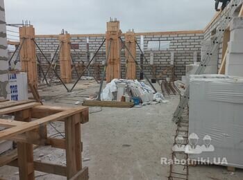 Устройство железобетонных колон.