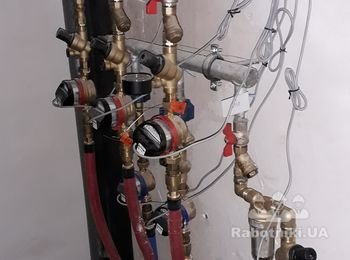 Узел учета отопления, холодной и гарячий воды.