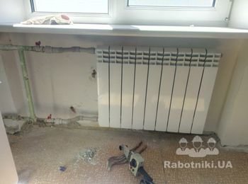 Установка радиатора на полипропиленовую подводку