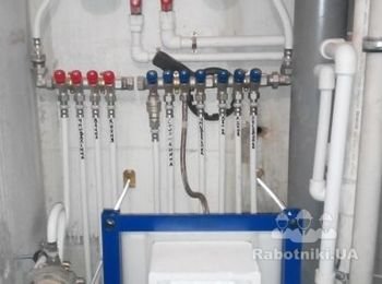 Монтаж гребёнок водопровода
Установка системы инсталяции