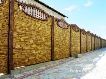 Еврозабор цветной "Крым ажур"