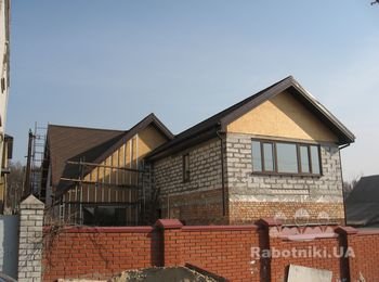 ТТ. Проектирование и монтаж мансарды, кровельные работы. Черепица Katepal. г. Днепропетровск