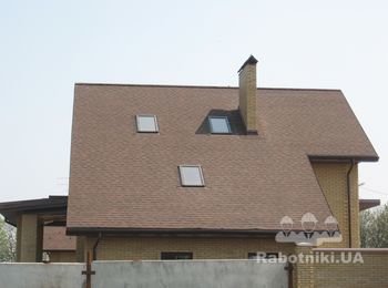 ТТ. Монтаж крыши, кровельные работы. Битумная черепица Owens Corning. пос. Опытный