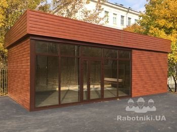 Производим торговые павильоны и киоски на модульной основе.
Изготовляем продукцию в собственном полностью оборудованном цеху, после доставляем уже готовую конструкцию к заказчику. Доставка по всей территории Украины.