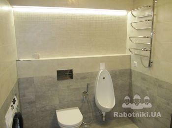 LED подсветка в санузле;