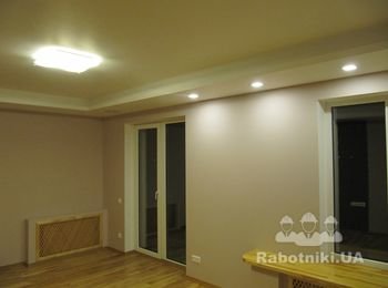 Готовое освещение в спальной комнате;