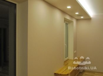 Готовое освещение в спальной комнате;
