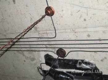 Прокладка кабеля, установка и подключение декоративных люстр;