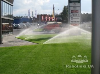Автоматический полив. Создание газона и уход. 0962014870