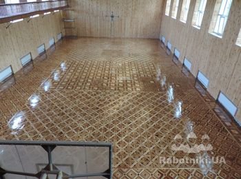реставрация +шлифовка конечный результат 450м2