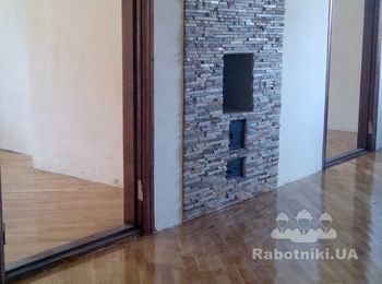 настилка +шлифовка 70м2