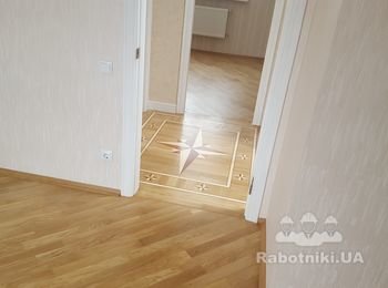 настилка + нарезка узора + шлифовка