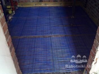 Готовый теплый пол под заливку стяжки.