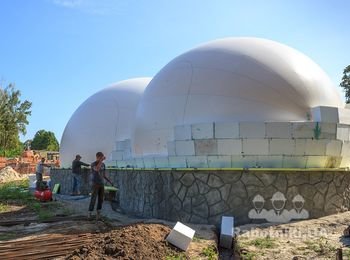 Строительство монолитных купольных домов с применением метода торкретирования (напыления бетона).