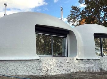 Строительство монолитных купольных домов с применением метода торкретирования (напыления бетона).