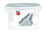 Baumit UniPrimer
(Універсальна ґрунтувальна суміш Бауміт УніПраймер)
Універсальна ґрунтувальна суміш для вирівнювання поглинаючої здатності основи та підвищення зчеплення з фінішним декоративним шаром. Використовується перед нанесенням наноштукатурки, силіконової, силікатної, акрилової та мінеральних декоративних штукатурок Бауміт.