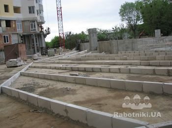 Установка карт под заливку монолитного пенобетона.