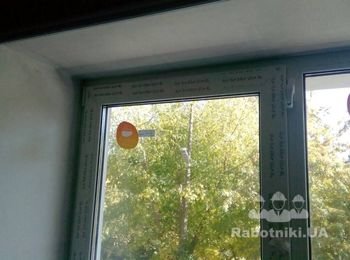 Монтаж откосов минеральных на окно