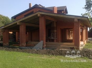 Строительство коттеджа в Белогородке "Паритет Сервис"