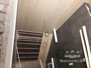Процесс монтажа вагонки