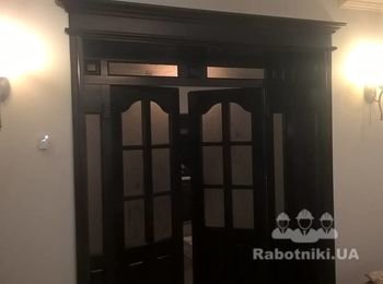Снятие старого лакокрасочного покрытия и последующая покраска. Посольство Турции г.Киев
