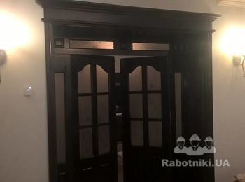 Снятие старого лакокрасочного покрытия и последующая покраска. Посольство Турции г.Киев