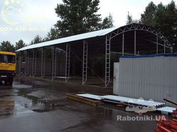 Обшивка(кровля ангара)