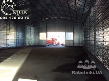 Ангар готов-вид изнутри