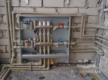 Трехконтурная разводка с хол. и гор. водой
