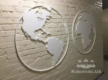Изготовление декораций на стене