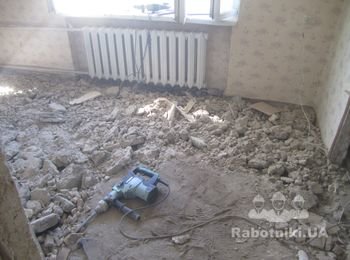 Демонтаж стяжки