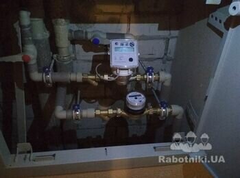 Монтаж счёткиков воды
