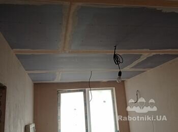 Заделка стыков гипсокартона перед подшивкой второго слоя гипсокартона