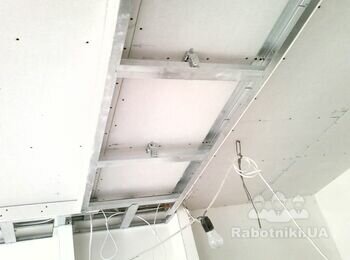 Монтаж гипсокартонных конструкций на потолке и стенах