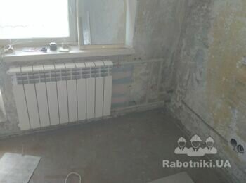 Замена радиатора отопления с заменой труб от стояков к радиатору