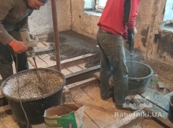 Стяжка с пенопластовыми шариками