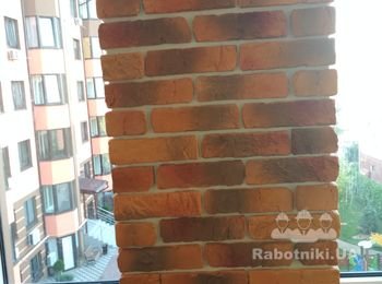 Укладка декора кирпичики