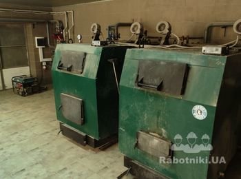 Виды работ:

Отопление:
- производственные помещения - воздушное совместно с радиаторным 200кВт;
- офисные помещения - радиаторное отопление 120кВт;
- отопительный пункт - отопительной мощностью 400 кВт.

Водопровод, канализация:
- система химводоочистки для автоматической подпитки системы отопления;
- гарячее водоснабжение - бойлера косвенного нагрева с рециркуляцией 2шт объемом по 500л.

(068) 982-92-43 (монтаж)