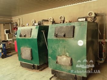 Виды работ:

Отопление:
- производственные помещения - воздушное совместно с радиаторным 200кВт;
- офисные помещения - радиаторное отопление 120кВт;
- отопительный пункт - отопительной мощностью 400 кВт.

Водопровод, канализация:
- система химводоочистки для автоматической подпитки системы отопления;
- гарячее водоснабжение - бойлера косвенного нагрева с рециркуляцией 2шт объемом по 500л.

(068) 982-92-43 (монтаж)