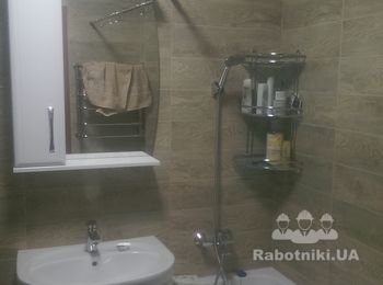 После окончания ремонта ванная