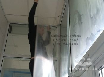Установка защитной пленки в отделении банка, класс защиты СУ-2.