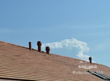 Вентиляция вид на крыше