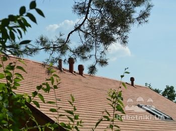 Элементы вентиляции дома на крыше