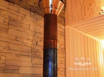 Дымоход печи для сауны