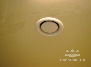 Клапан для удаления влажного воздуха в душевой (натяжные потолки)