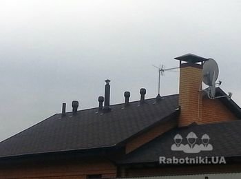 Выход антенны на крышу