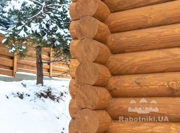 Якісна кладка брус оциліндрований  діаметр -22