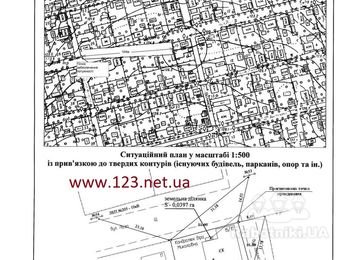 Выкопировка из топосемки М 1:2000 и ситуационный план для РЭС